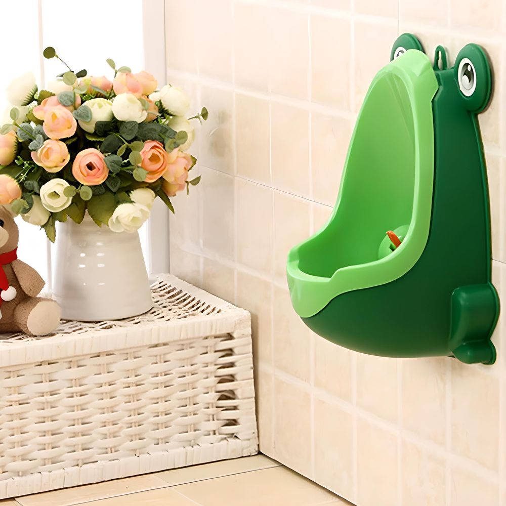 Urinal Töpfchen Toilette Frosch Aufstehen Pee Training für Jungen Kind Training Pee Pissoir Tragbare Kinder Toilette in Frosch-Form Grün Retoo