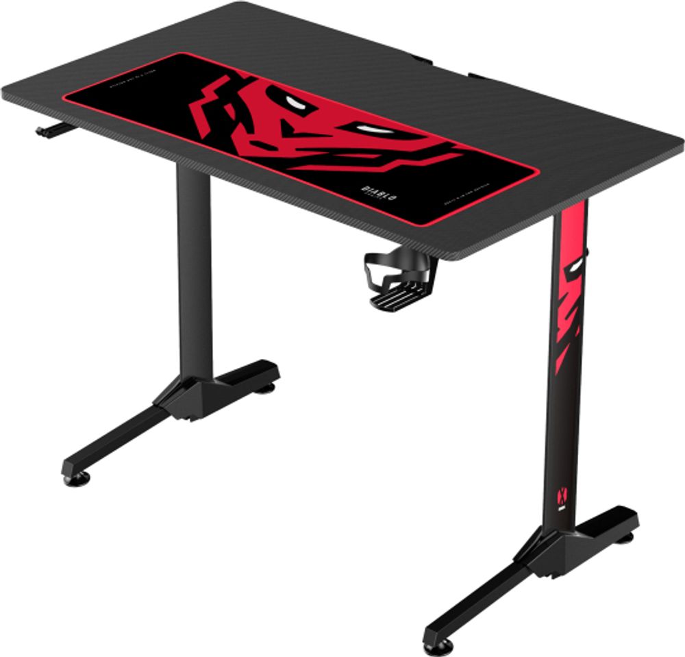 DIABLO CHAIRS X-Mate, Gerade, Rechteckige Form, Karbonfaser, Karbonfaser, Gaming, Schwarz