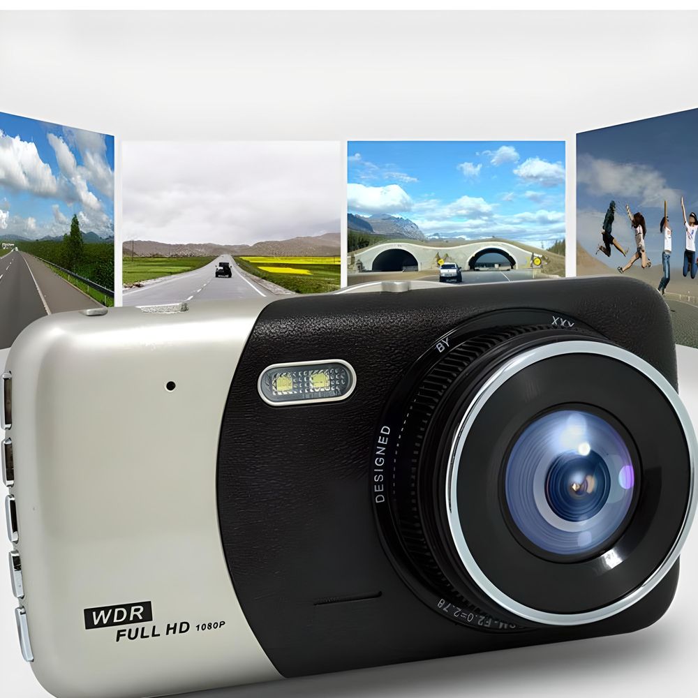 Dashcam Auto mit Rückfahrkamera KFZ Kamera Dash Cam Autokamera Video Recorder DVR 4 Zoll LCD Display Mini Fahrrekorder Loop Full HD 1080p 170° G-Sensor Car Retoo