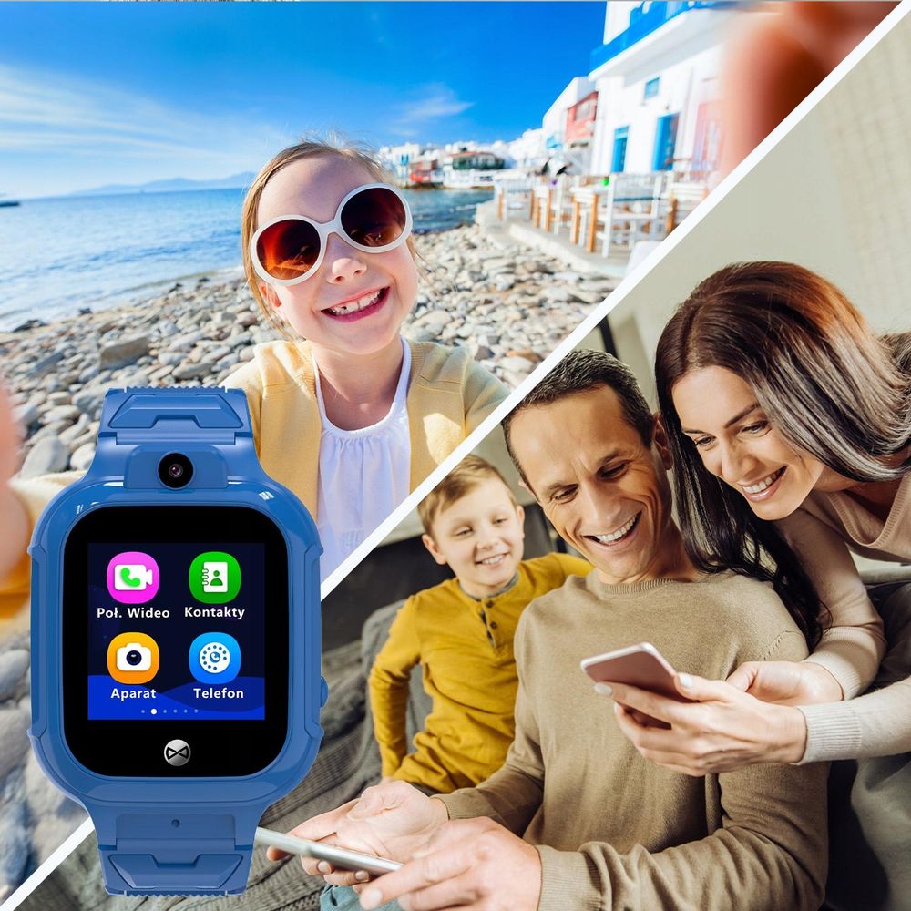Forever Smartwatch GPS WiFi Kids See Me 3 KW-320 Niebieski