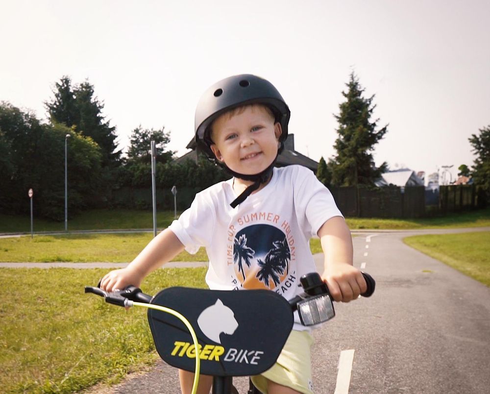 Sun Baby Tiger Bike bici per bambini ragazzi bici ruote di formazione 12 14 16 pollici da 2-6 anni BMX bici per bambini (14 pollici, arancione)