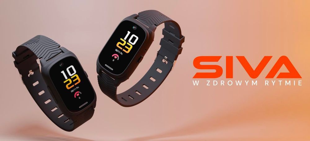 Forever Smartwatch SIVA ST-100 noire avec IP67 étanchéité 400mAh