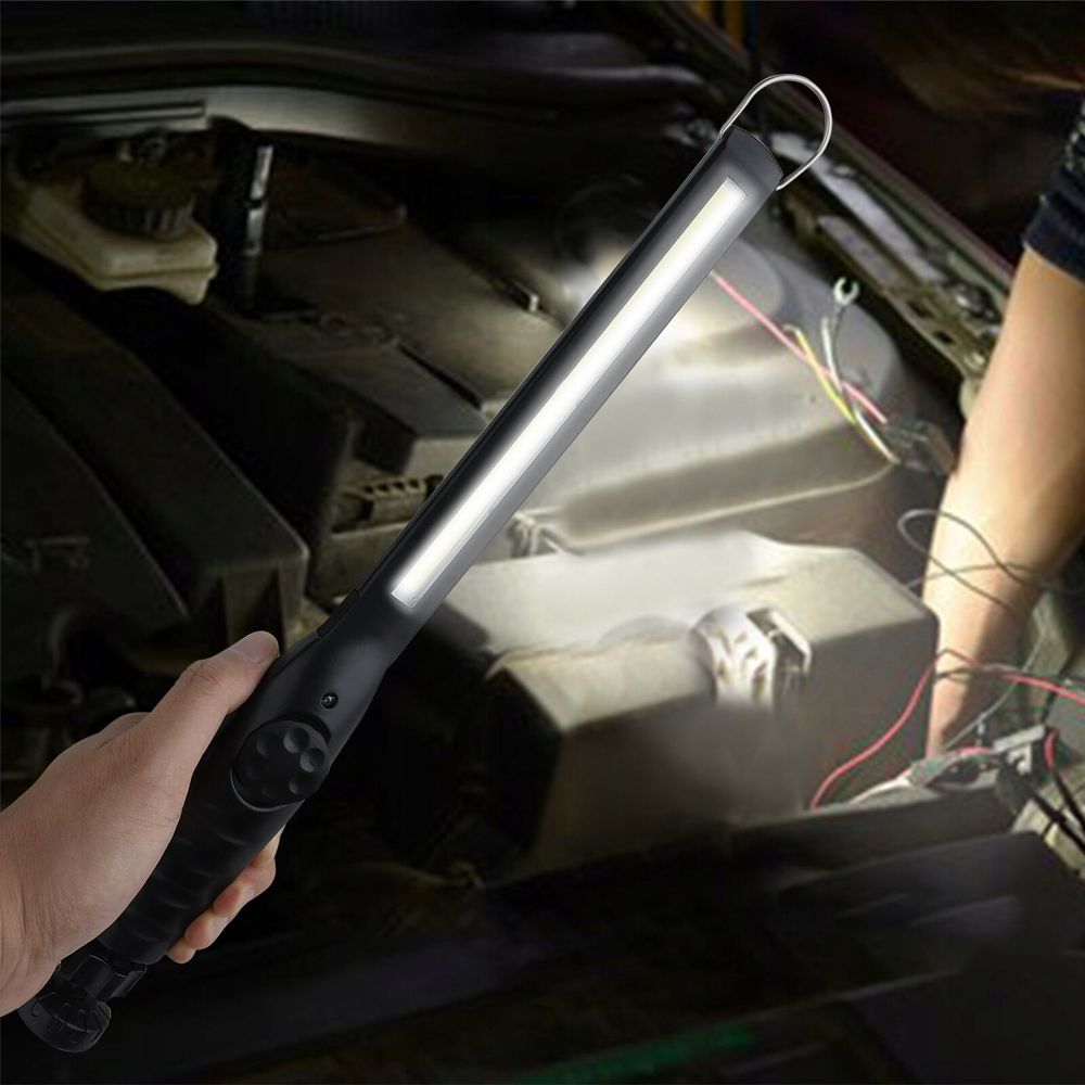 LED Werkstattlampe Arbeitslampe Arbeitsleuchte Akku 1800mAh COB Taschenlampe Inspektionsleuchten Stableuchte Werkstatt Handleuchte Handlampe Werkstattlampe Magnet Strahler Haken Retoo