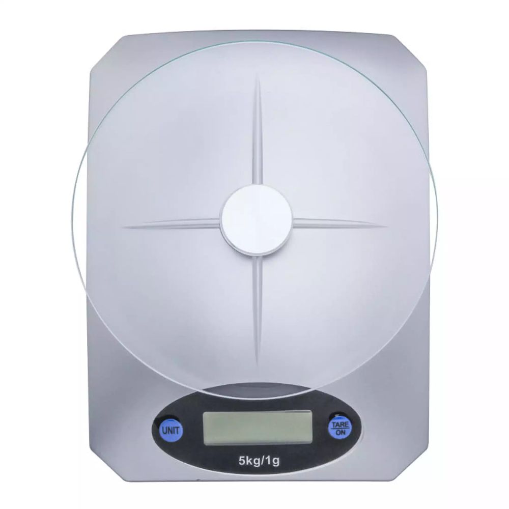 Küchenwaage Digital bis 5kg mit LCD Display Elektronische Waage Feinwaage Digitalwaage Präzision Briefwaage Haushaltswaage Tara Silber Glas Retoo