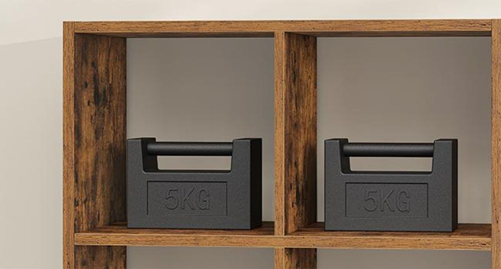 VASAGLE Bücherregal, mit 10 Fächern, Standregal, Aufbewahrungsregal, Regal