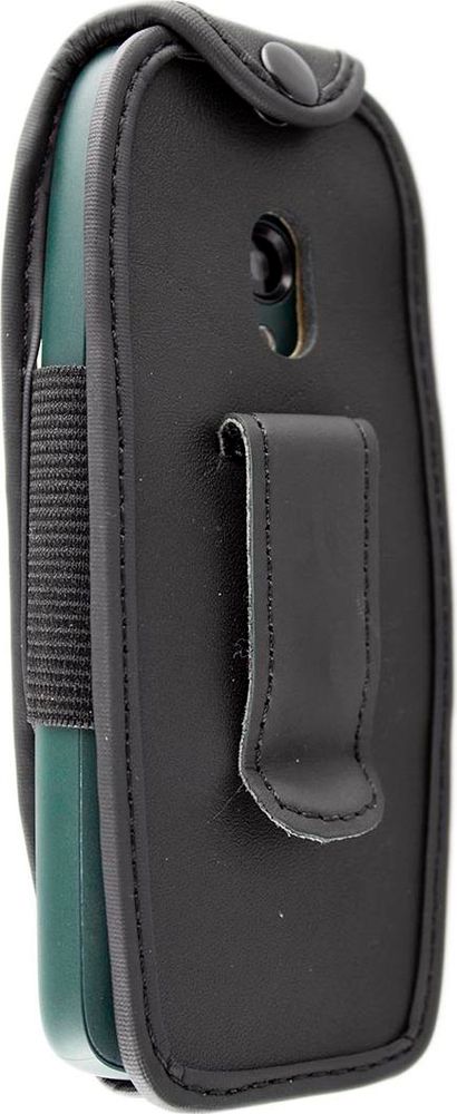 caseroxx Ledertasche mit Gürtelclip kompatibel mit Nokia 6310 (2021) aus Echtleder, Tasche mit Gürtelclip und Sichtfenster