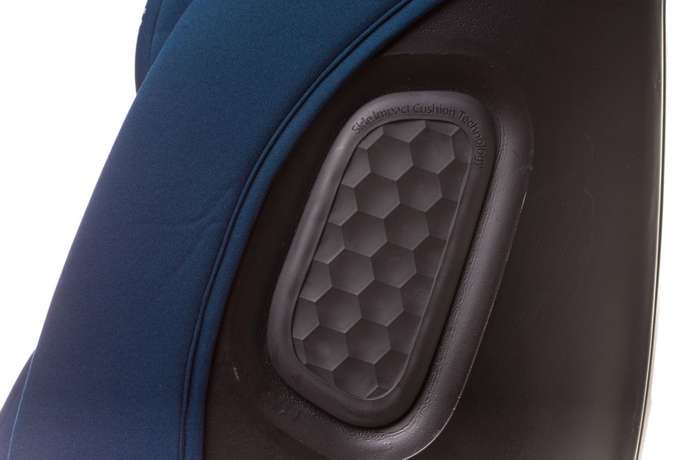 4Baby | Kindersitz - 360° Drehbar - mit ISOFIX, I-SIZE, 40-150 cm, zusätzlicher Seitenschutz, vorwärts- und rückwärtsgerichtet - Blau - ENZO-FIX