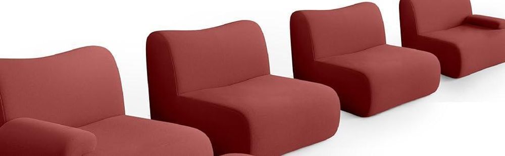 MILYSOFA SOFATIME 3-Sitzer-Modul-Ecksofa mit Chaiselongue, feiner Bouclé-Stoff, tiefblau