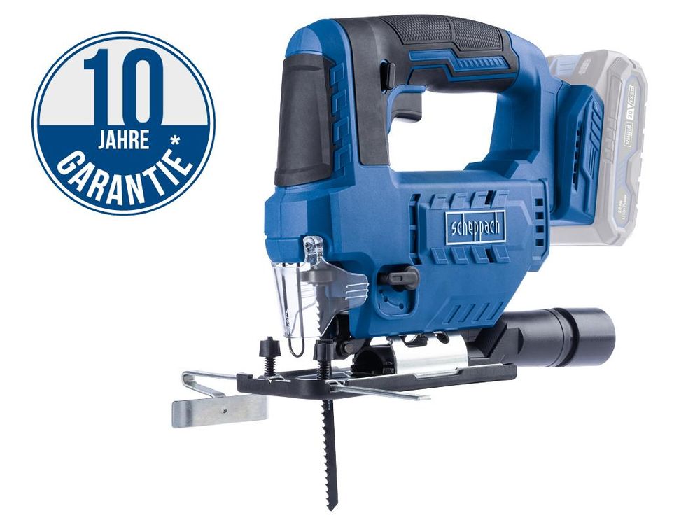 Das Bild zeigt die Akku-Stichsäge von Scheppach.