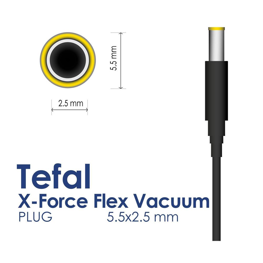 Tefal X-Force Flex Stecker 5,5 x 2,5 mm
