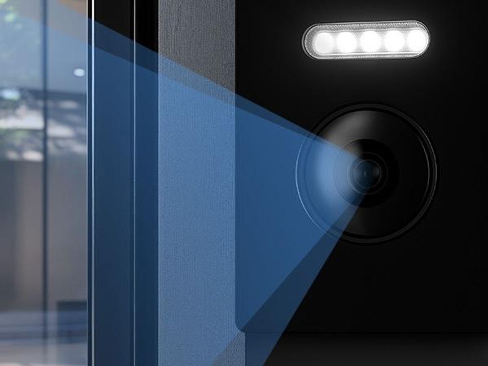 Entri S Video Türsprechanlage, Aufputz Türklingel mit Kamera, Smartphone App, 1 Familienhaus, Video Türklingel, 2x 7" HD-Monitor, Full HD Kamera