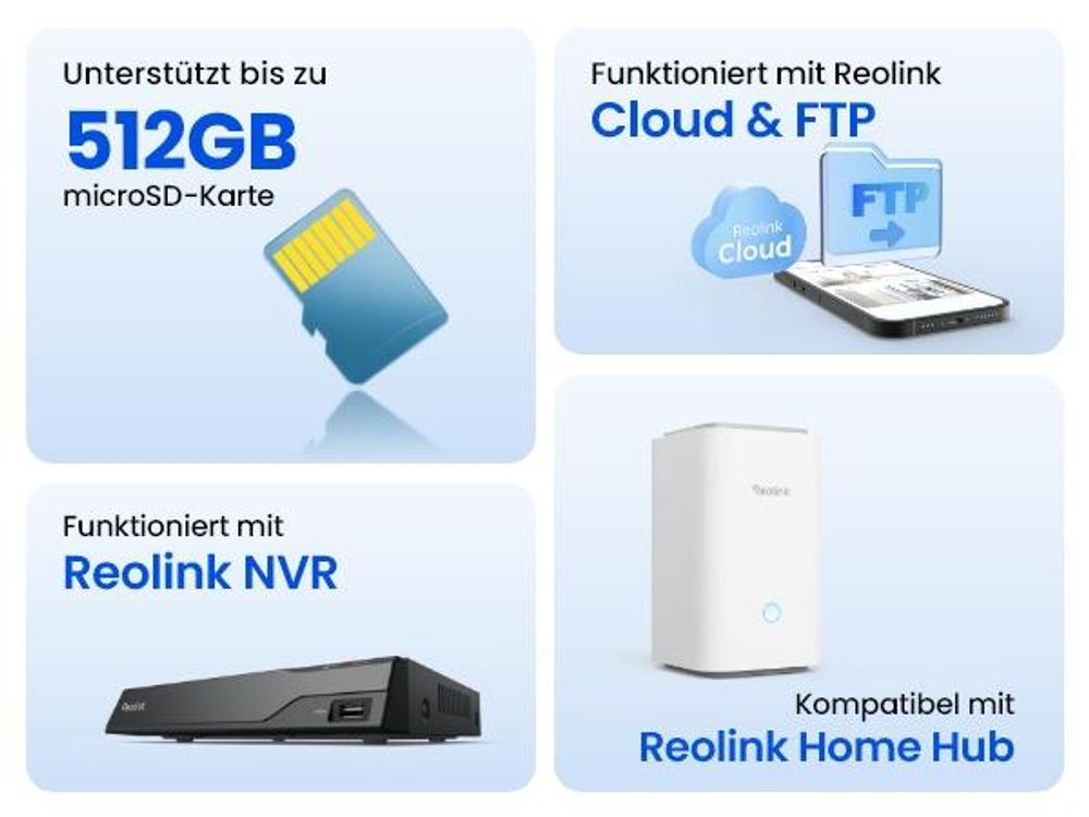 Reolink Duo 3 WiFi, 8K 16MP Plug-in Überwachungskamera für Aussen, 180° Ansicht, Dualband Wi-Fi 6, Farbnachtsicht