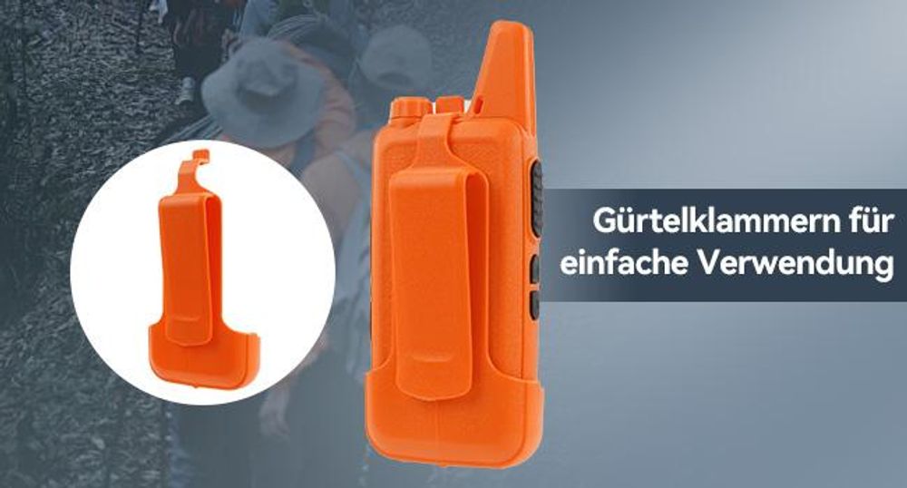 Retevis RT622 Walkie Talkie Mini, PMR446 Professionelles Funkgeräte für Große Entfernungen, VOX, Wiederaufladbares Auto-Walkie-Talkie für Erwachsene
