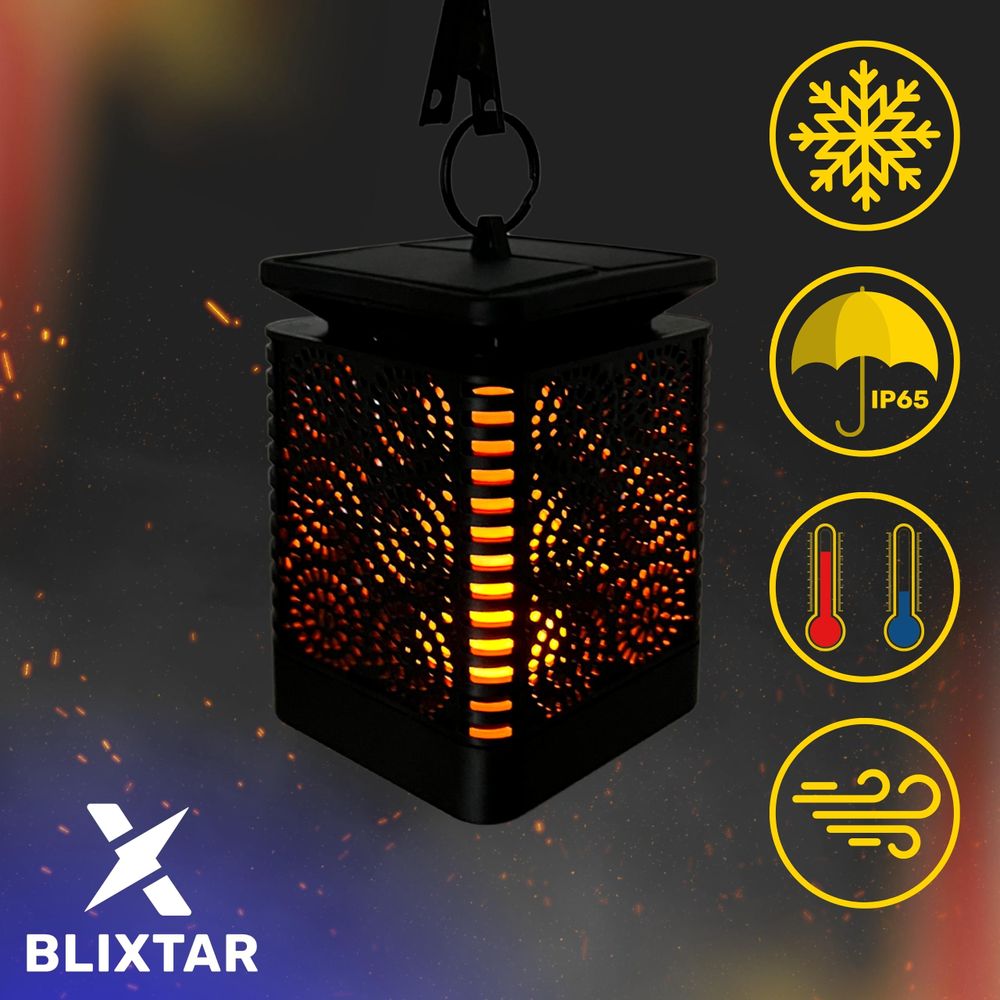 Blixtar Solar Led Gartenlampe 3In1 – Solar Laterne, Led Licht Mit Flammen‑Effekt, Wasserdicht, Dekorative Pochtenie & Wegebeleuchtung Laterne Fackel