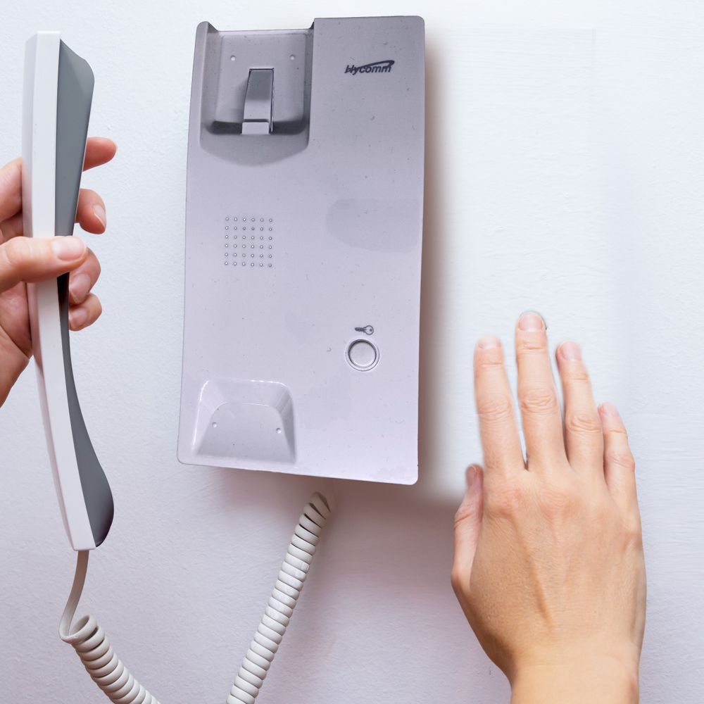 Intercom Gegensprechanlage Einfamilienhaus für Unterputz Türklingel 230 V AC 1 Wohnung Audio-Türsprechanlage Nachname Hintergrundbeleuchtung Retoo