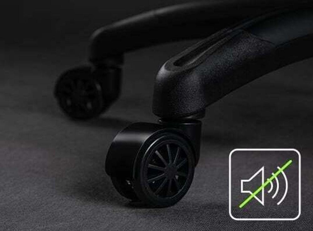 SENSE7 Spellcaster SENSHI Krzesło gamingowe z tapicerką materiałową, czarne – ergonomiczne krzesło biurowe, krzesło do biurka, krzesło dla graczy, nośność 150 kg, podłokietniki 2D, fotel kierowniczy