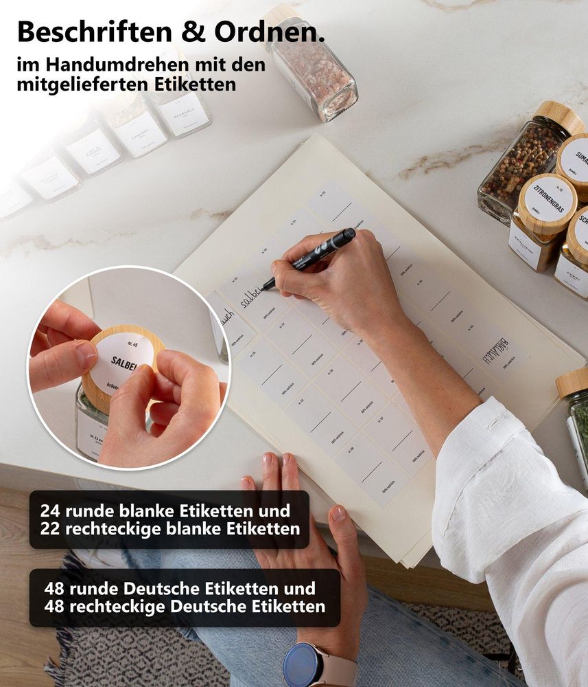 Individuell beschriftet: Mit Etiketten für jeden Geschmack