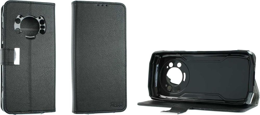 caseroxx Handy Hülle Tasche kompatibel mit Cubot KingKong Star Bookstyle-Case Wallet Case – Frontalansicht