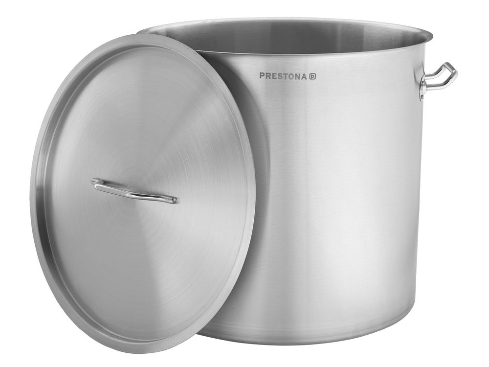 TECHNICA Hoher Topf 71L | 45 cm | Edelstahldeckel | Edelstahl Induktion Kochtopf