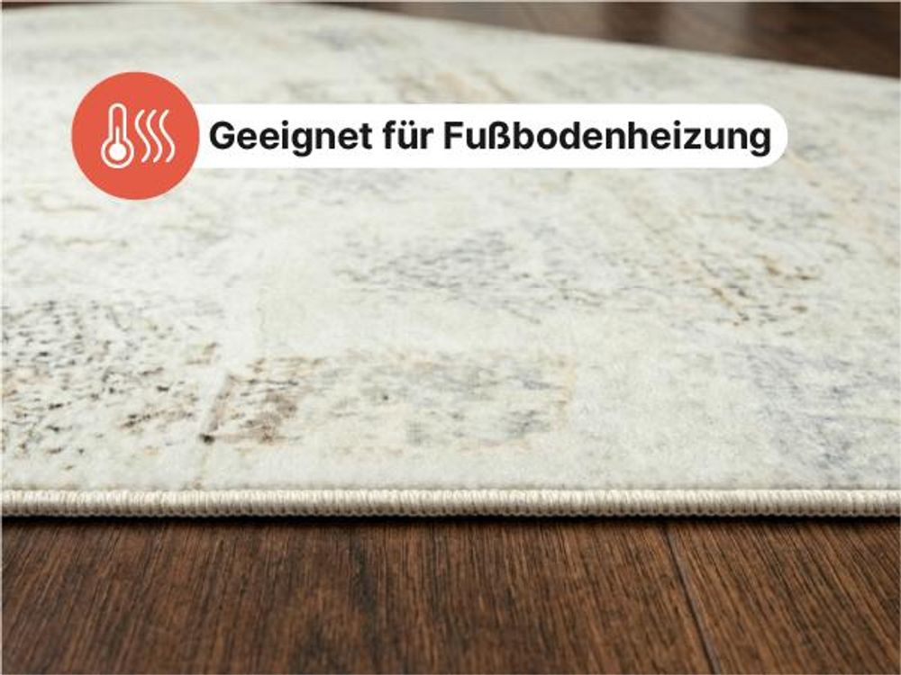 TAPISO BARI Kurzflor-Teppich Rutschhemmend  140 x 200 cm