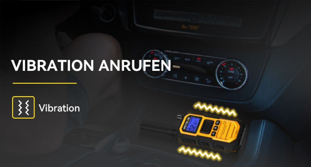 Retevis RB648 Plus Walkie Talkie mit Großer Reichweite, Wasserdichtes Funkgerät IP67, 2000mAh Typ C, Dual-PTT, Vibrationserinnerung