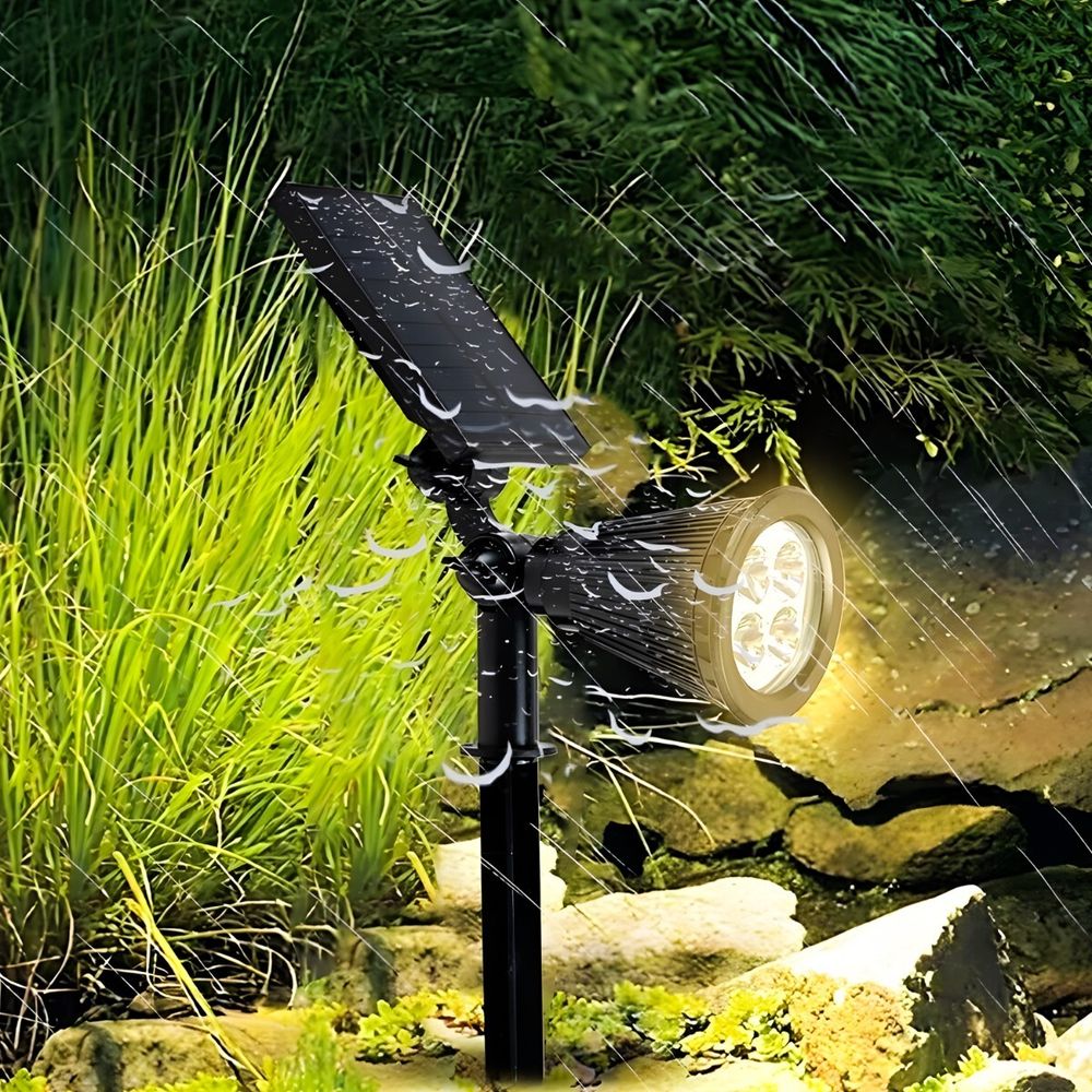 Superhelle LED Solarlampe Bodeneinbaustrahler mit Dämmerungssensor, Solar Bodenleuchte, Bodenlampe, Außen, Kaltweiß, 20W, Retoo