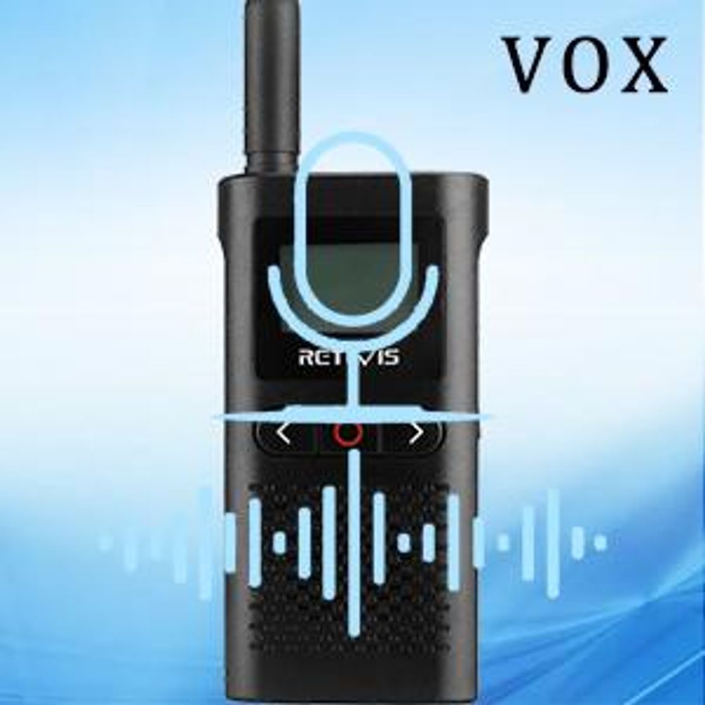 Radiotelefon Retevis RB628 PMR446, ładowalny radiotelefon dwukierunkowy z 16 kanałami 1500 mAh VOX ekran LCD, ręczny radiotelefon kempingowy (4 sztuki, czarny)