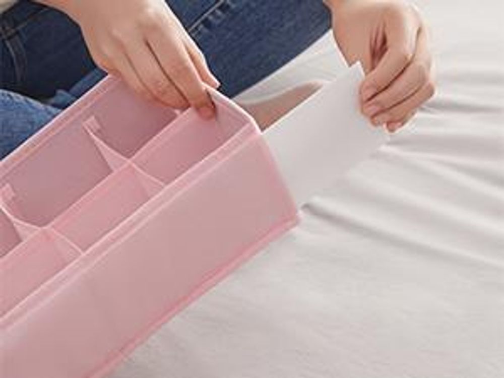 SONGMICS Unterwäsche-Organizer 8er Set, Schubladen-Organizer faltbar