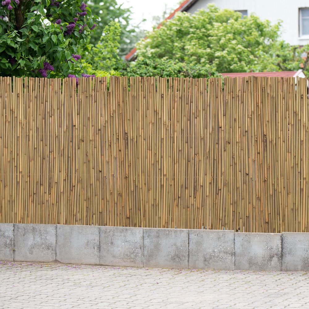 Sichtschutzmatte Bambus Premium Balkon 90 x 300cm Blickdicht Zaun Terrasse Jarolift