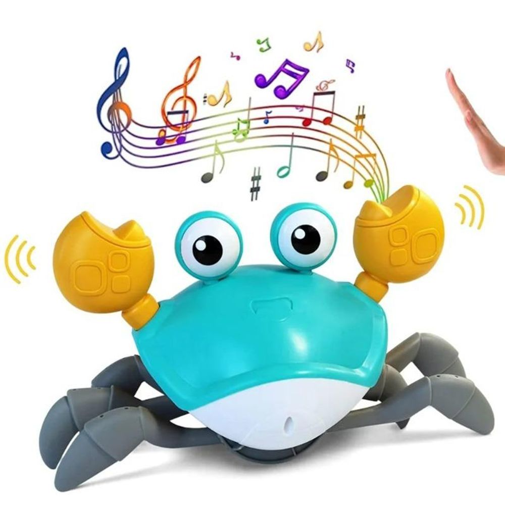 REVENTO® Krabbe Baby Spielzeug - Kinderpielzeug mit Musik Baby ab 3 Jahre - Elektrische Krabbelspielzeug Junge Mädchen Geschenk Musikspielzeug