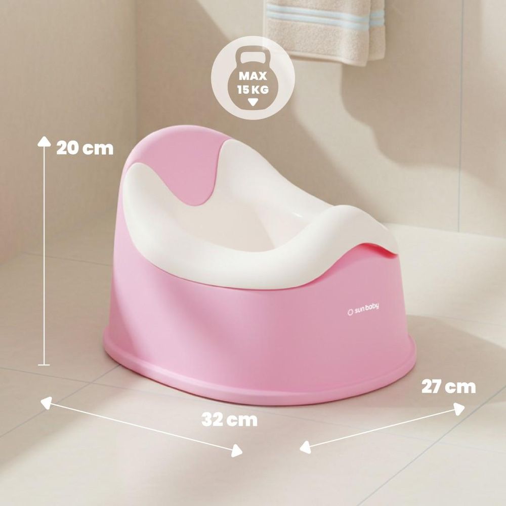 Pot bébé SUN BABY avec dimensions et capacité maximale indiquées