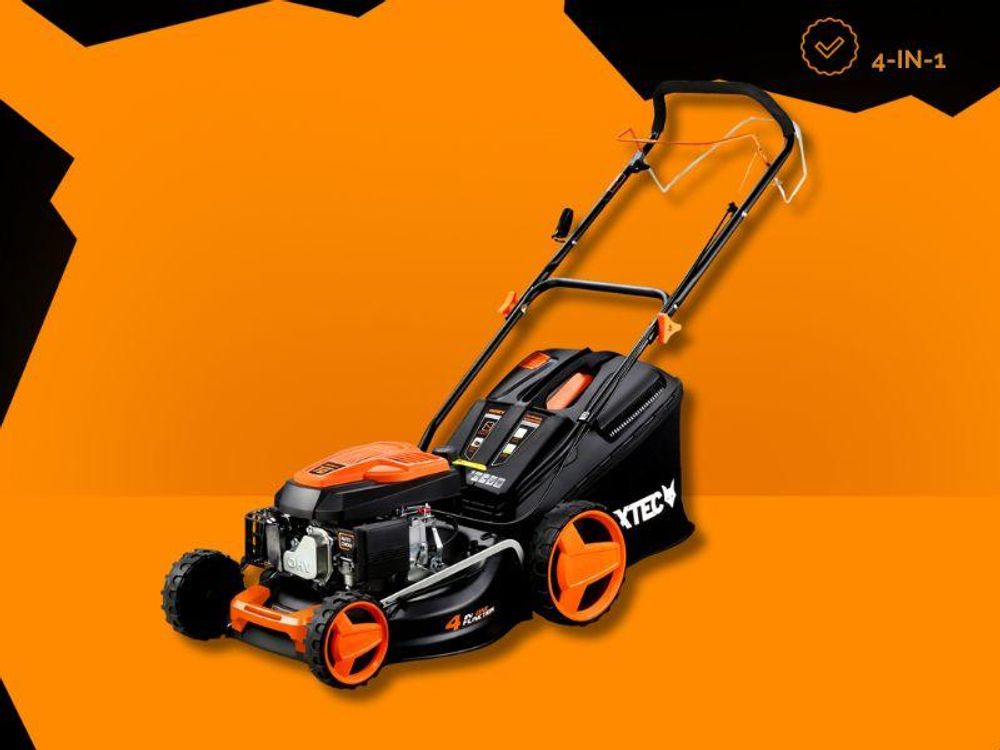 FUXTEC FX-RM4646SL, Schieberasenmäher, 1000 m², 45,7 cm, 2,5 cm, 7,5 cm, Rotorblätter