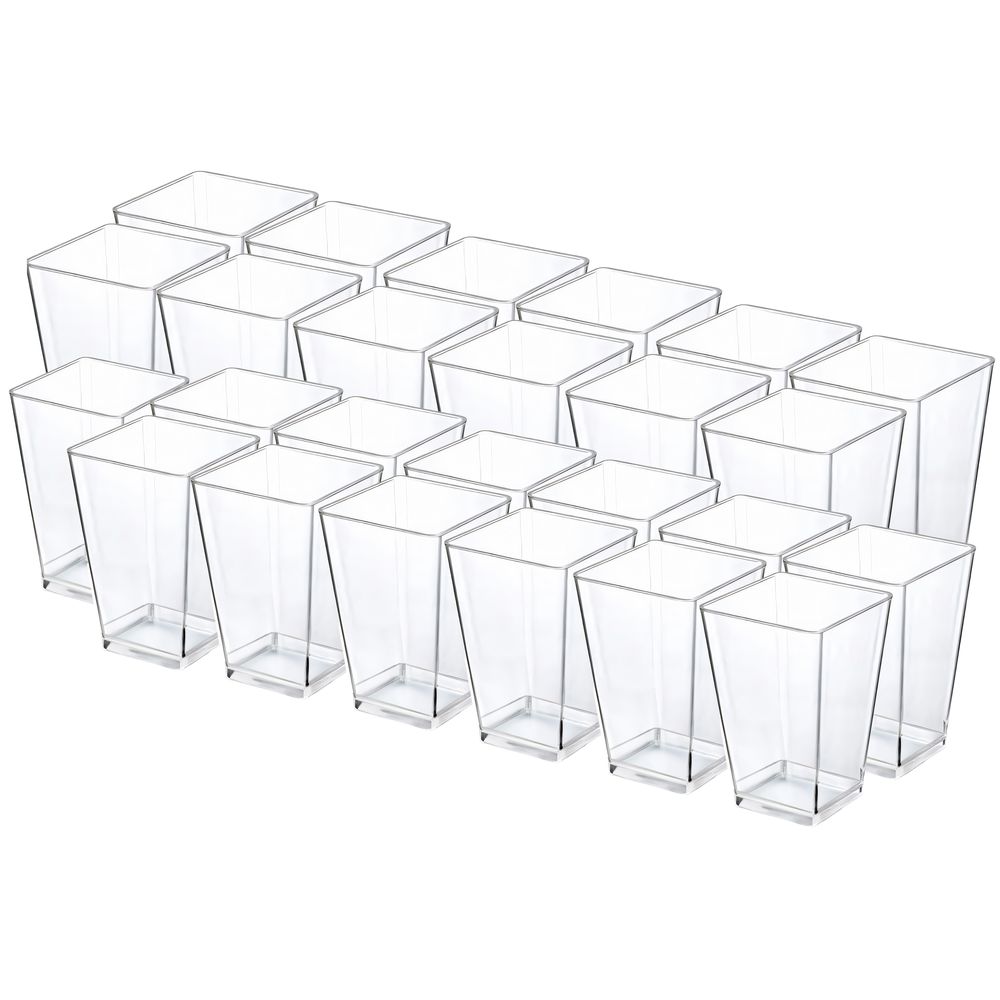 Dessertschalen Set 150ml 25-tlg Set Servierschalen Eisschalen für Tiramisu, Mousse Au Chocolat, Salzstangen, Transparent Retoo