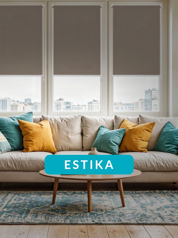 Estika Verdunklungsrollo ohne bohren - 95 x 220 cm - Schwarz - Thermorollo