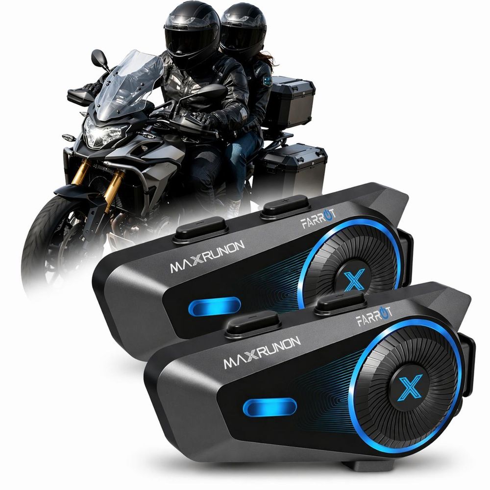Interkom motocyklowy FARROT D10 Bluetooth 5.4 Mesh do kasku z zasięgiem do 1600 m