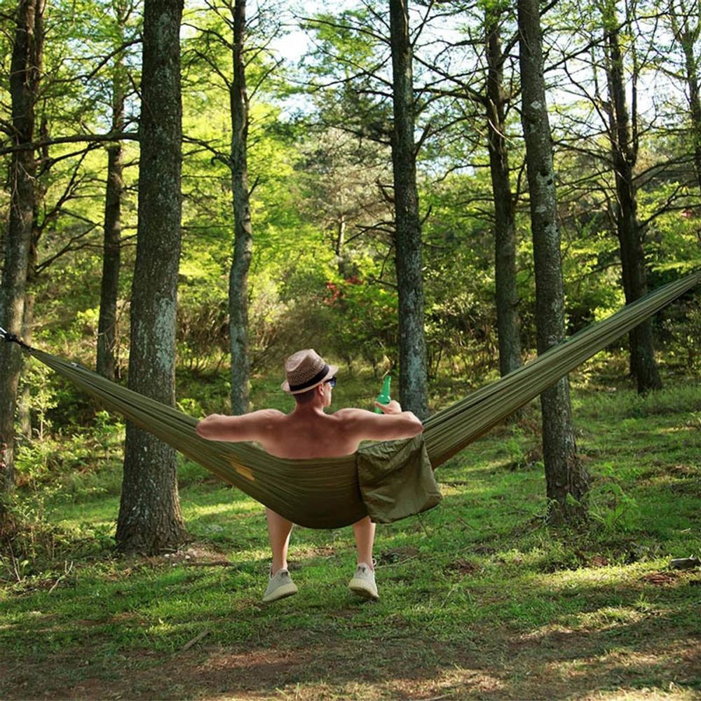 Hängematte mit Moskitonetz & Reißverschluss – Outdoor Camping Hammock, 2-Personen, ultraleicht & wasserdicht, Hohe Tragkraft, 260x140 cm – Retoo