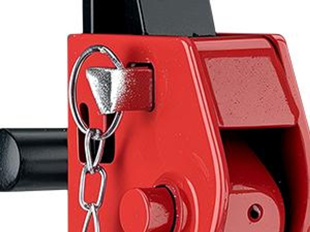 Wiltec 2 x Unterstellbock höhenverstellbar je 6 t Tragkraft, Stützböcke Hubhöhe 39-60,3 cm, Autobock mit Gummischutz, KFZ Bock mit Sicherungssplint