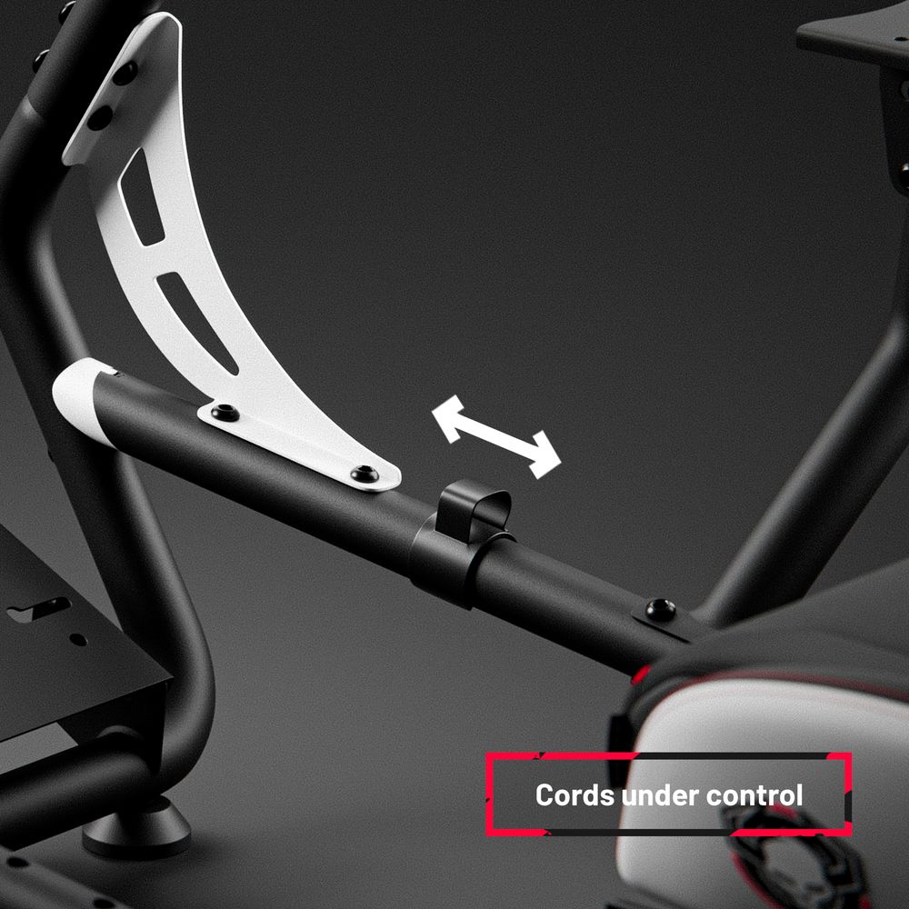 Diablo X-Drive Sim Racing Cocpit Gaming Rennsitz Renncocpit Simracing Schwarz-Weiß