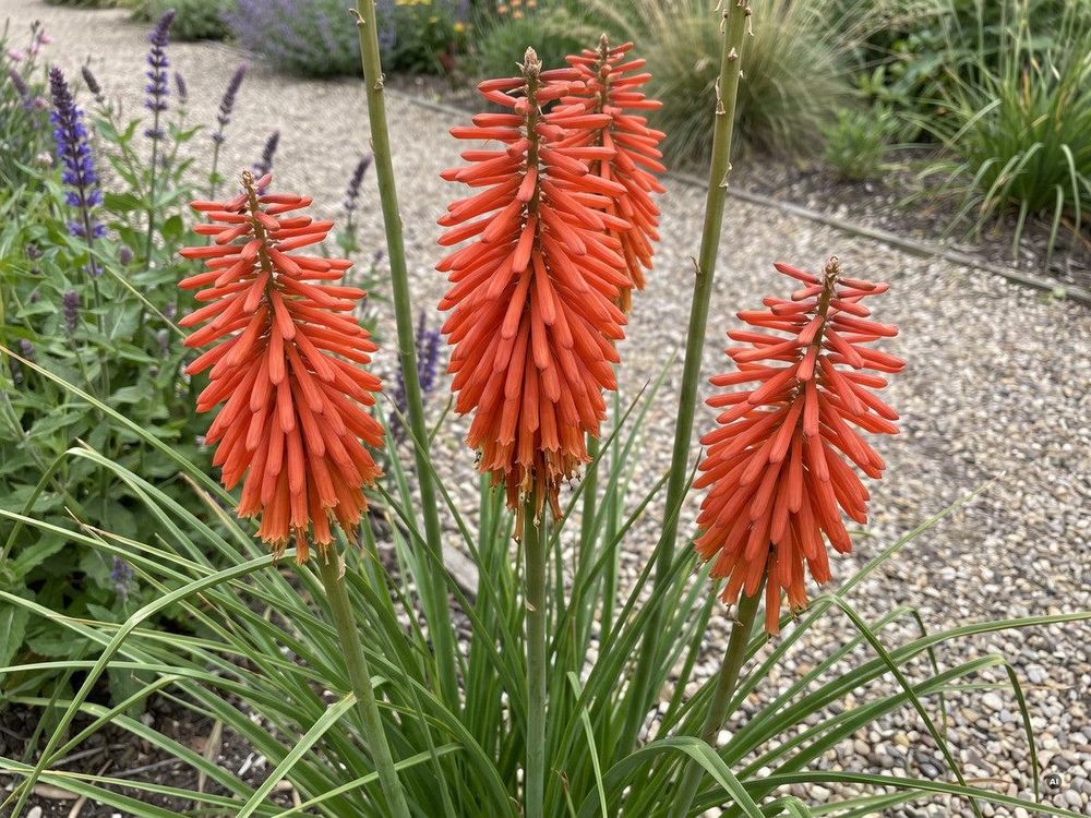 Kniphofia 'Redhot Popsicle'