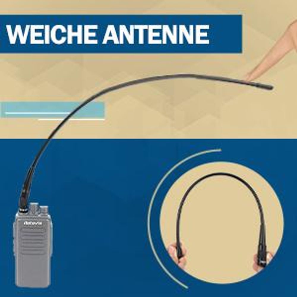 Retevis RHD771 Funkgerät Antenne SMA-M Dual Band UHF/VHF Kompatibel mit Walkie Talkie Retevis RT1 RT3S RT81 RT85 Baofeng UV-3R TYT MD-380(1 STK.)