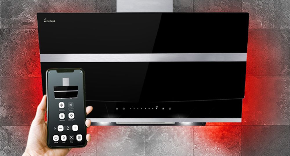 Wifi-Steuerung der Wand-Dunstabzugshaube HERMES8005SM