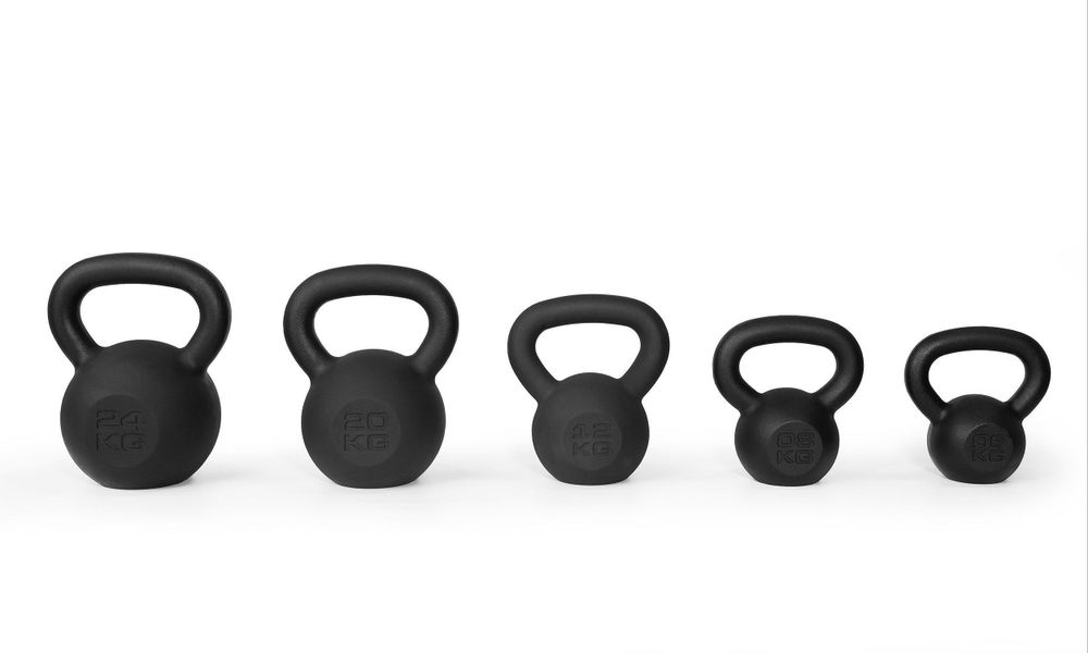 Zipro Kettlebell 6 kg Gusseisen – Massives Kugelhantel Gewicht für Damen, Anfänger & Reha – Pulverbeschichtetes Guss-Eisen (Cast Iron) – Ergonomischer