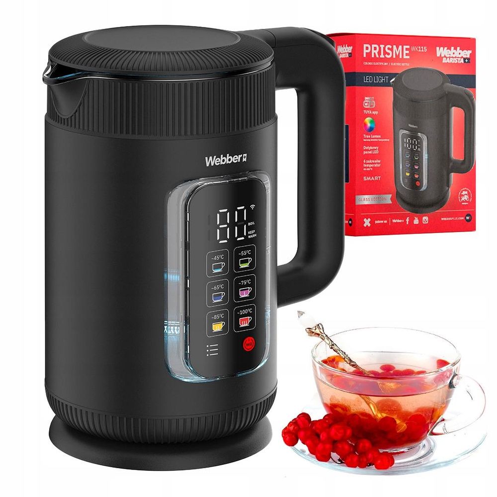 Webber PRISME WK115 WIFI Wasserkocher mit Temperaturregelung