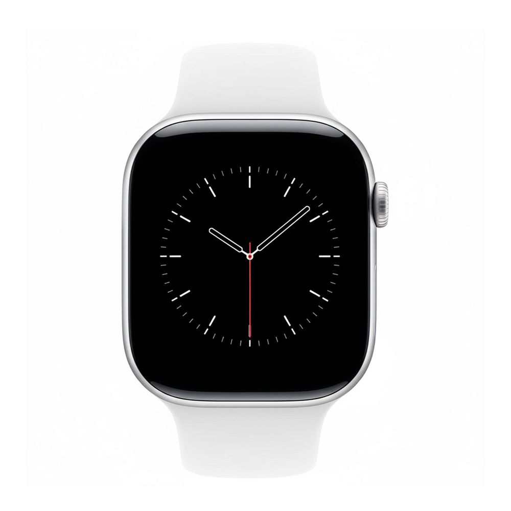 Apple Watch Sport Armband 38mm / 40mm / 41mm Weiß Band Sport Loop Ultra SE 1 2 3 4 5 6 7 8 9 10 11 Silikon Größe: M/L