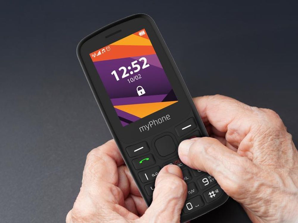MYPHONE 6410 LTE 4G – ein Mobiltelefon für Senioren Dual-SIM 2,4" TFT 240x320/128MB/64MB RAM/SD-Karte/4G LTE