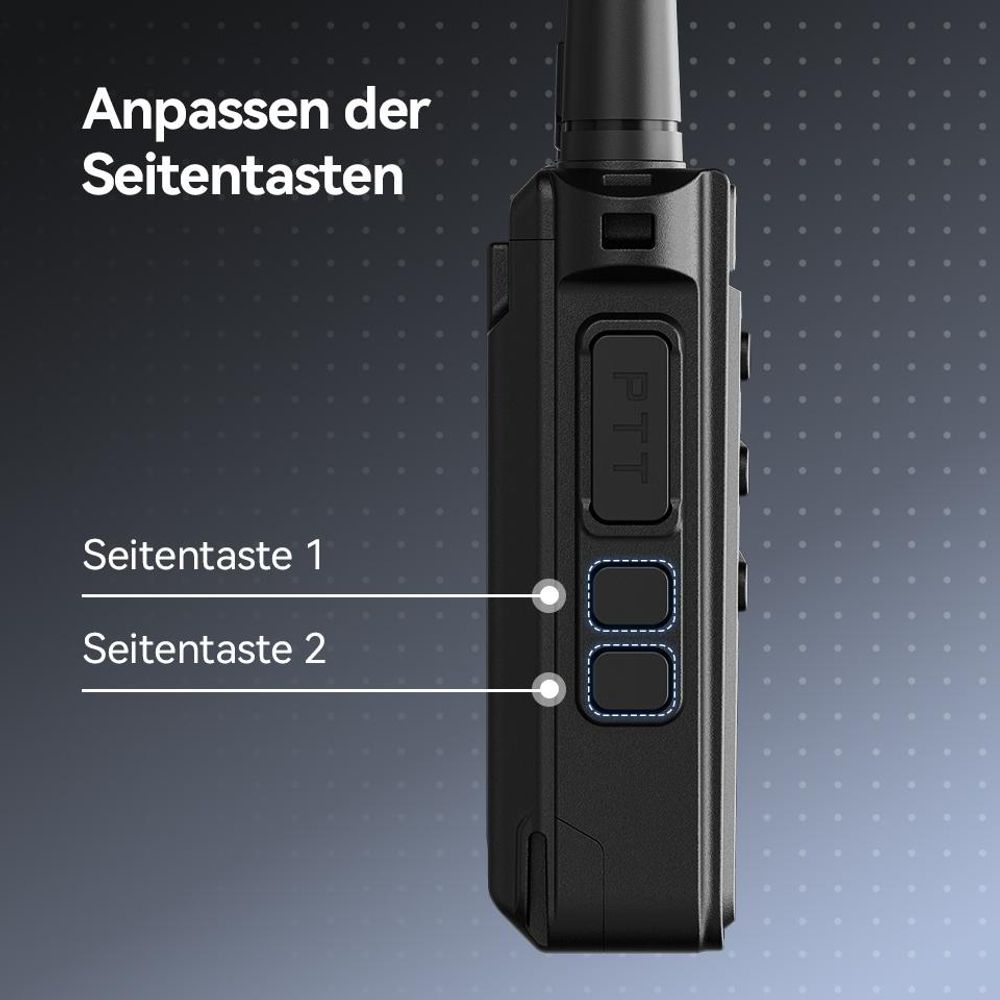Retevis MateTalk P64 Digitale-Funkgerät, Professionelles PMR Funkgerät, Digital & Analog, Gruppenruf, VOX, Sicherheit(5er-Pack)