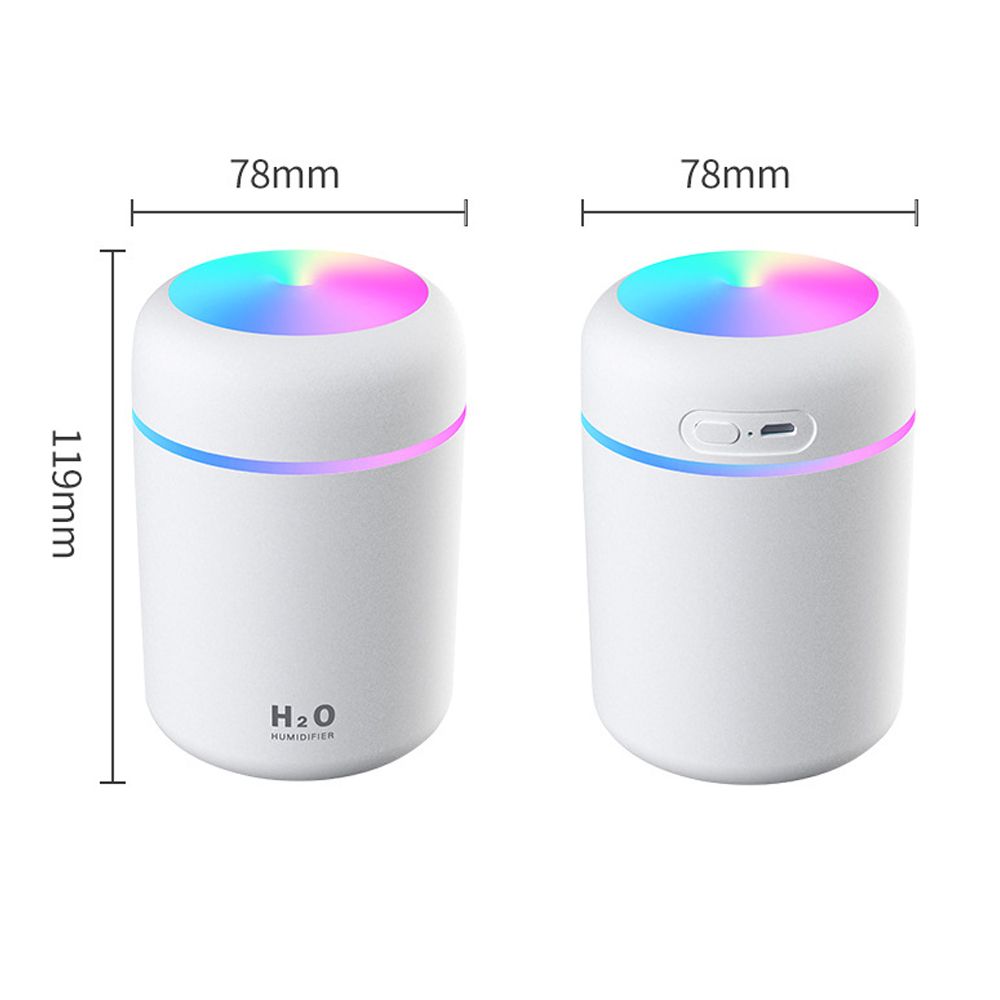 Luftbefeuchter Diffuser 0.3 l Aroma Air Humidifier Ultraschall RGB Farben Raumbefeuchter Elektrisch Duftlampe Aromatherapie Öle Diffusor Farben USB Retoo