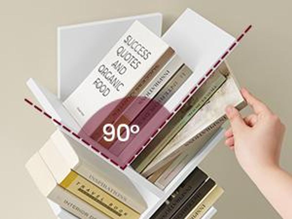 VASAGLE Standregal in Baumform, Bücherregal, 20 x 38 x 115,2 cm, weiß