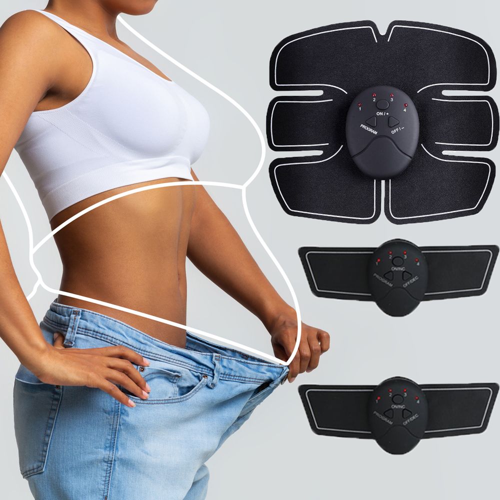 EMS Bauchtrainer Trainingsgerät Muskelstimulator Bauchmuskeltrainer elektrisch für Damen Herren Trainingsmaschine für zuhause Retoo
