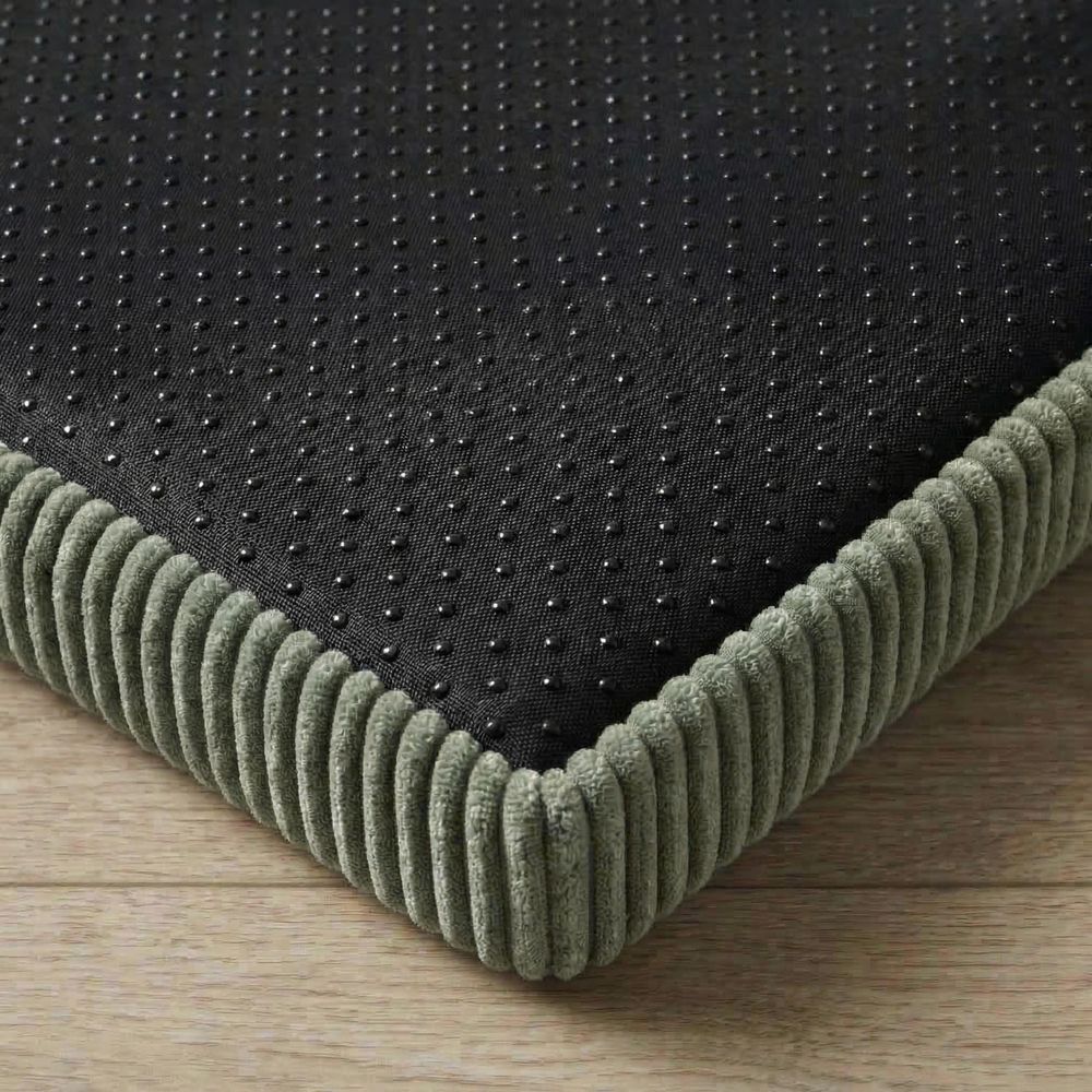 HUNDEBETT HUNDEKISSEN HUNDEMATTE CORD XL 120x80 CM Hellgrün